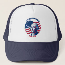 Semiquincentennial George Washington-hoed Trucker Pet
