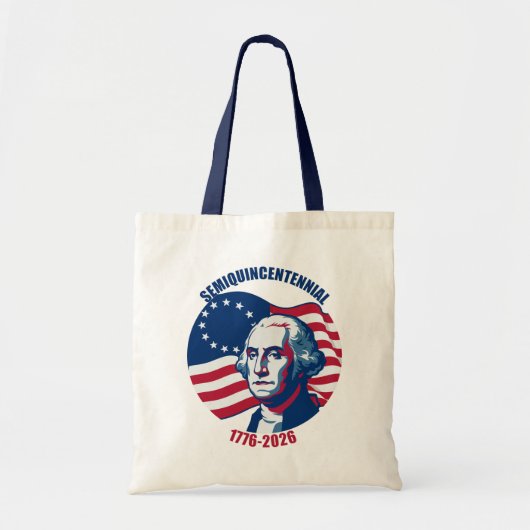 Semiquincentennial George Washington Tote Bag (Voorkant)