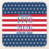 Semiquincentennial Navy Stars & Stripes 1776 2026 Kartonnen Onderzetters (Voorkant)