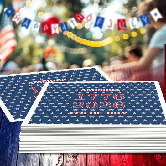 Semiquincentennial Star Spangled 250e 1776-2026 Servet