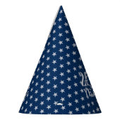 Semiquincentennial Star Spangled Zilver Marineblau Feesthoedjes (Links)