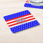 Semiquincentennial Stars & Stripes 250 Jaar Kartonnen Onderzetters (Schuin)