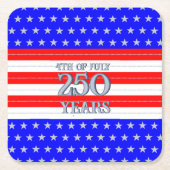 Semiquincentennial Stars & Stripes 250 Years Kartonnen Onderzetters (Voorkant)