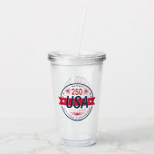 Semiquincentennial van de VS 250e verjaardag van A Acryl Drinkbeker (Achterkant)