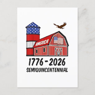Semiquincentennial van de VS 250ste verjaardag 177 Feestdagenkaart