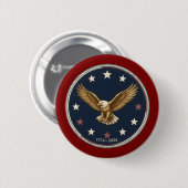 Semiquincentennial VS 250 Verjaardag Knopen Ronde Button 5,7 Cm (Voorkant /achterkant)