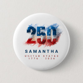Semiquincentennial VS 250ste verjaardag van Amerik Ronde Button 5,7 Cm
