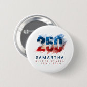 Semiquincentennial VS 250ste verjaardag van Amerik Ronde Button 5,7 Cm (Voorkant /achterkant)
