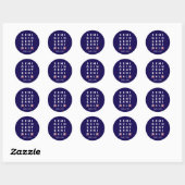 Semiquincentennium 250e Amerikaanse Onaafhankelijk Ronde Sticker (Vel)
