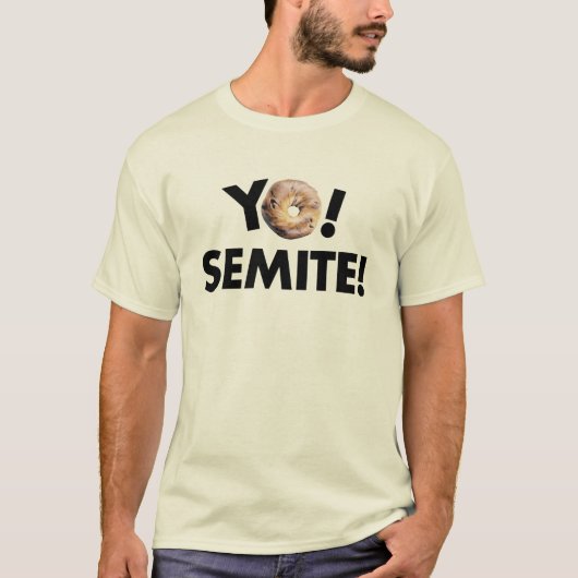 Semite. Bagel Fun w/Trump's Mispronunciation T-shirt (Voorkant)