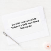 Semitische Impositionisten: Rechthoek Sticker (Envelop)