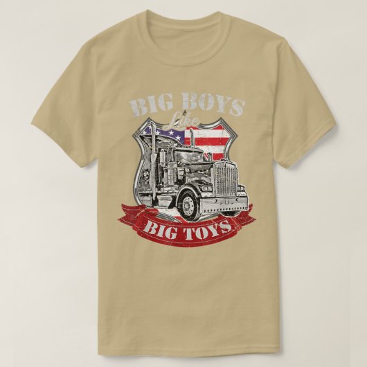 Semitrailer Funny-vrachtwagenchauffeur T-shirt (Design voorkant)