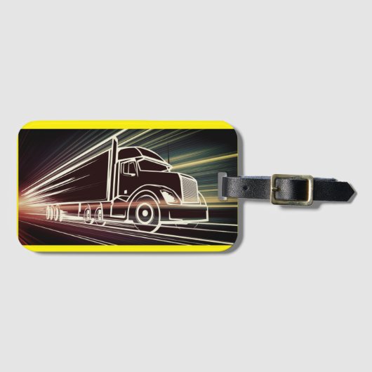 SemiTruck bagagelabel (Voorkant (horizontaal))