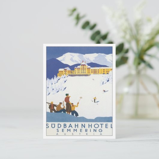 Semmering Austria Briefkaart (Staand voorkant)