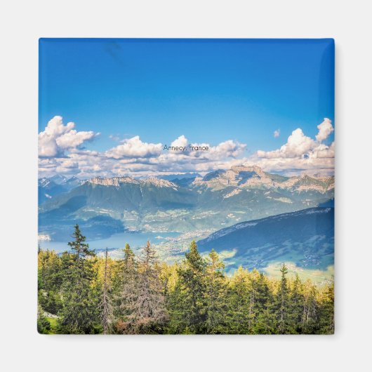 Semnoz, Annecy, Franse schilderachtig foto Magneet (Voorkant)