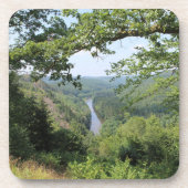 Semois Valley Uitzicht, Ardennes, België Bier Onderzetter (Voorkant)