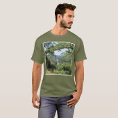 Semois Valley Uitzicht, Ardennes, België T-shirt (Voorkant volledig)