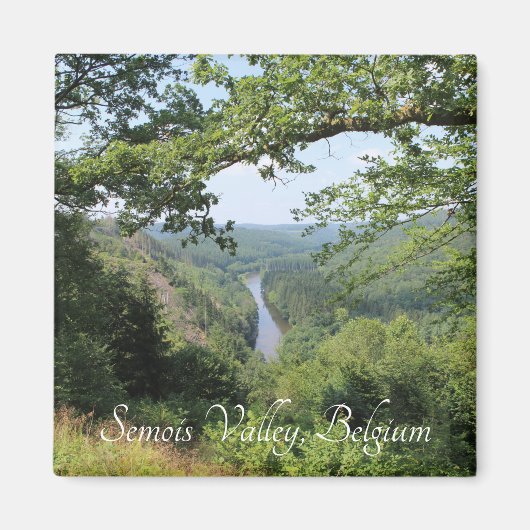 Semois Valley View, Ardennes, Belgium Magneet (Voorkant)