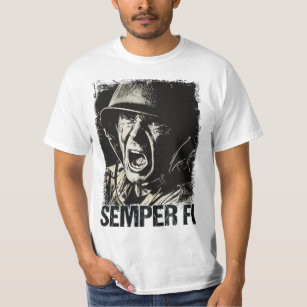 ✪ SEMPER FI ✪ altijd trouwe veteraan Soldaat T-shirt