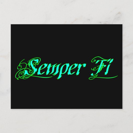 Semper Fi Briefkaart (Voorkant)