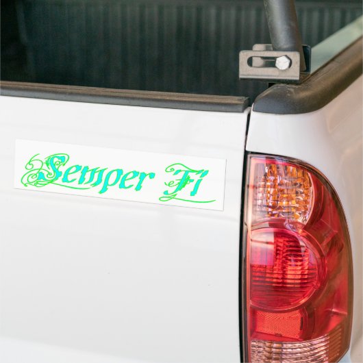 Semper Fi Bumpersticker (Op Truck)