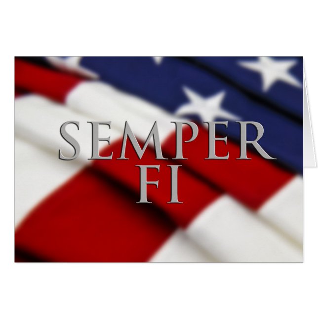 Semper FI-kaart (Voorkant Horizontaal)