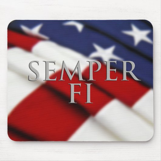 Semper Fi Mousepad Muismat (Voorkant)