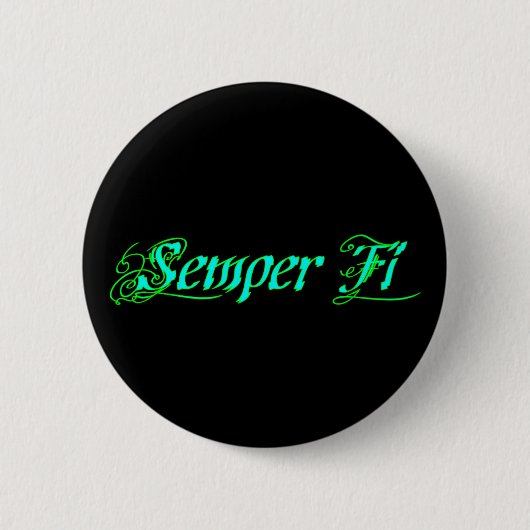 Semper Fi Ronde Button 5,7 Cm (Voorkant)