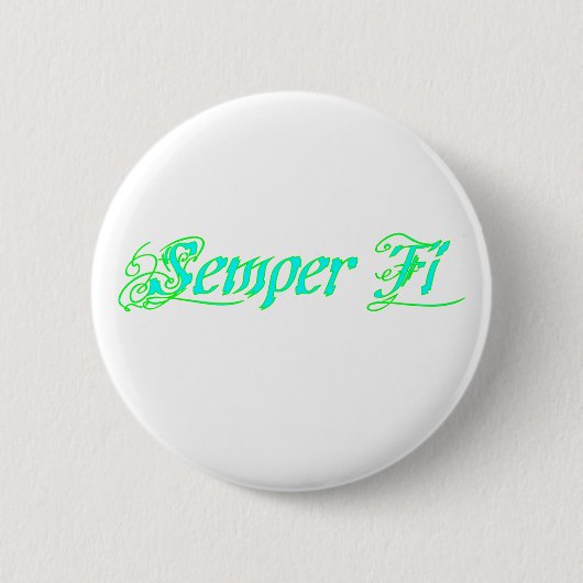 Semper Fi Ronde Button 5,7 Cm (Voorkant)