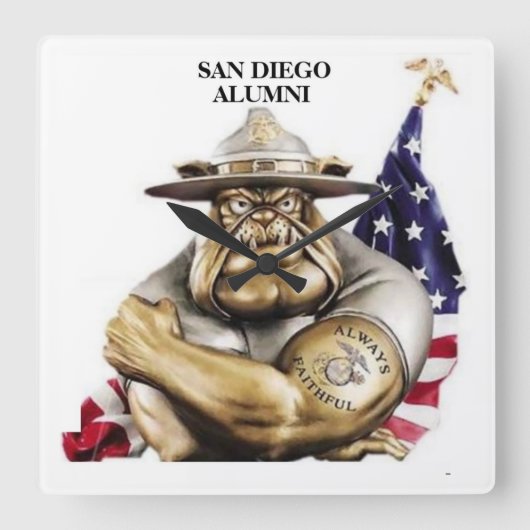 Semper Fi wandklok (Voorkant)