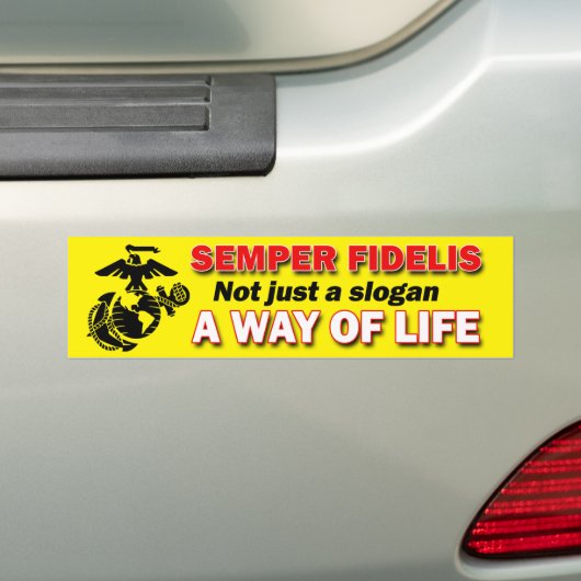Semper Fidelis a Way of Life Bumpersticker (Op auto)