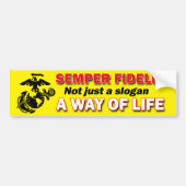 Semper Fidelis a Way of Life Bumpersticker (Voorkant)