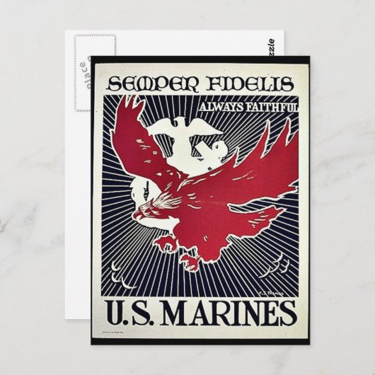 Semper Fidelis Briefkaart (Voorkant / Achterkant)