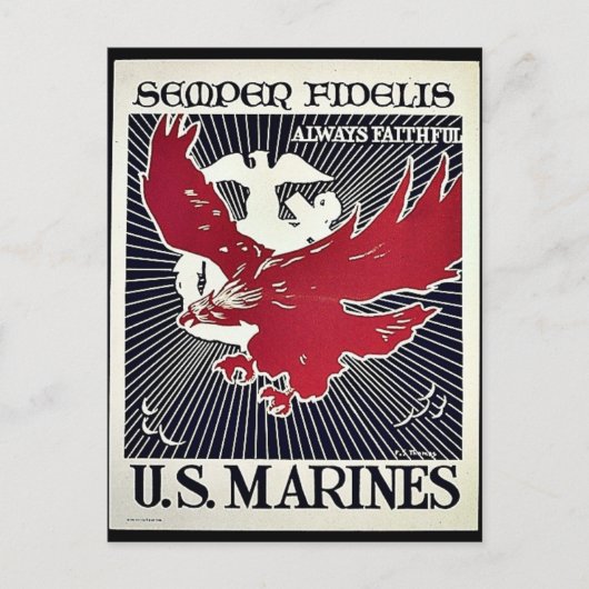 Semper Fidelis Briefkaart (Voorkant)