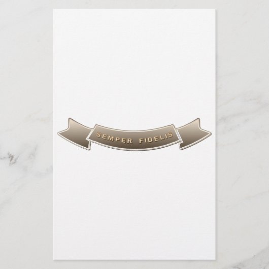 Semper Fidelis Briefpapier (Voorkant)