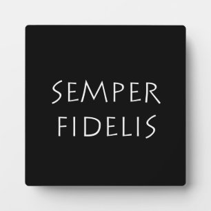 Semper Fidelis Fotoplaat