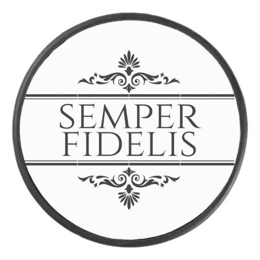 Semper Fidelis Hockey Puck (Voorkant)