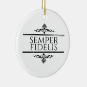 Semper Fidelis Keramisch Ornament (Rechts)