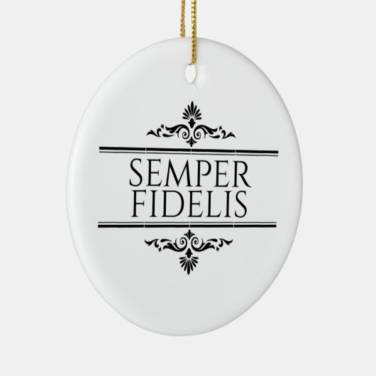Semper Fidelis Keramisch Ornament (Rechts)