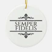 Semper Fidelis Keramisch Ornament (Voorkant)