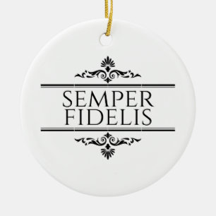 Semper Fidelis Keramisch Ornament