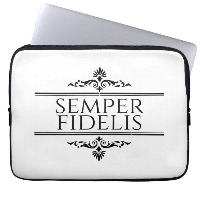 Semper Fidelis Laptop Sleeve (Voorkant)