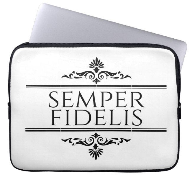 Semper Fidelis Laptop Sleeve (Voorkant)