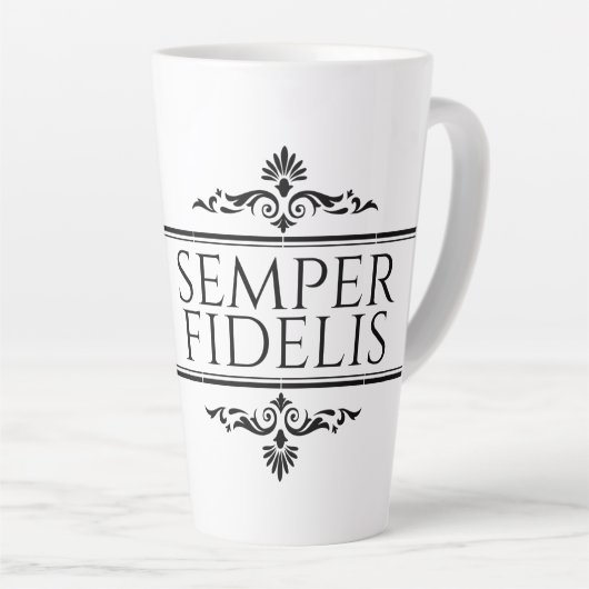 Semper Fidelis Latte Mok (Rechterhoek)