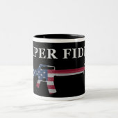 Semper Fidelis M16 Coffee Mok zwart (Center)