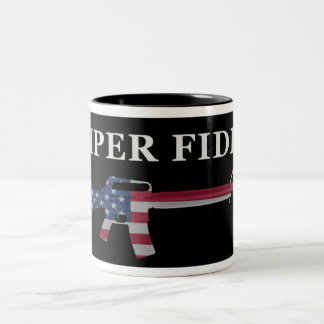 Semper Fidelis M16 Coffee Mok zwart