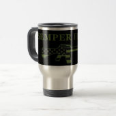 Semper Fidelis M16 Travel Mug Black Subdued Reisbeker (Voorkant links)
