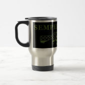 Semper Fidelis M16 Travel Mug Black Subdued Reisbeker (Links)