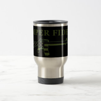 Semper Fidelis M16 Travel Mug Black Subdued Reisbeker