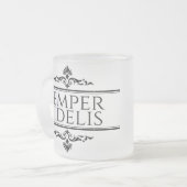 Semper Fidelis Matglas Koffiemok (Voorkant links)